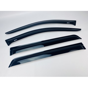 Дефлектори вікон Hyundai Santa Fe II 2006-2012 накладні (DEFL) Q2-2